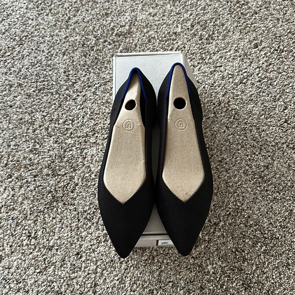 Rothy’s black point shoes